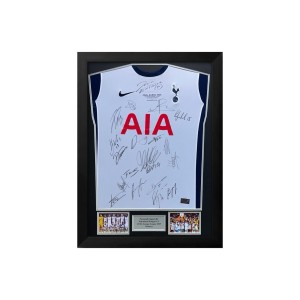 Tottenham 2025 Europa Winners Squad Signed Shirt With COA for sale on Ebay