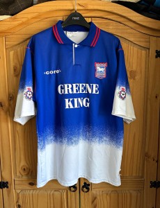 Ipswich Town Match Worn Rare 95/97 Home Shirt Old First Division Retro Vintage for sale on Ebay