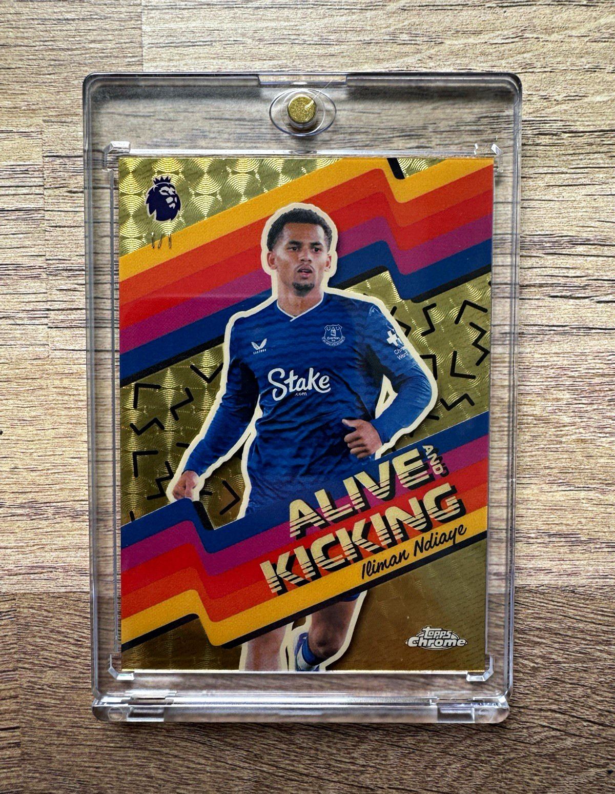 Topps Chrome Premier League - Iliman Ndiaye 1/1 Alive and Kicking - Everton for sale on Ebay
