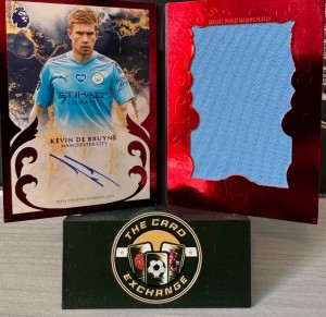 Topps Royalty Kevin de Bruyne Manchester City Autograph Jumbo Relic Booklet /15 for sale on Ebay