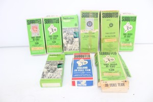 F x9 Vintage Boxed Subbuteo Teams Inc Brazil, West Germany, Arsenal etc Spares. for sale on Ebay
