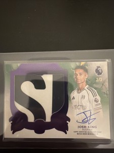 Topps Royalty Premier League 2026 Josh King RC Patch On Card Auto /3 Fulham for sale on Ebay