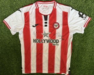GENUINE KEVIN SCHADE & IGOR THIAGO SIGNED BRENTFORD 25/26 SHIRT, BID, COA for sale on Ebay