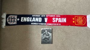 England v Spain: 26/09/2026: Nations League: Half N Half Scarf & Programme for sale on Ebay