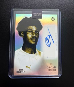 Topps UCC Simplicidad 2025-26 UCL Oscar Bobb Manchester City 1/1 Auto - Fulham  for sale on Ebay