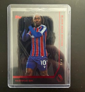 Topps Premier League 2025-26 Black Edge Eberechi Eze Crystal Palace 4/5 for sale on Ebay