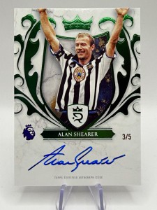 Topps Royalty Alan Shearer Newcastle United Premier League on card Auto 3/5 for sale on Ebay