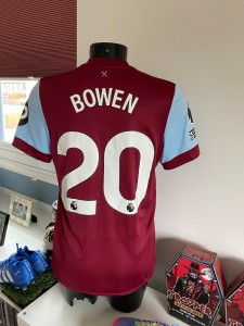 Jarrod Bowen West Ham Utd Match Worn Umbro Home Football Shirt Size Medium + Box for sale on Ebay