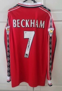 David Beckham Manchester United Signed Shirt - BECKETT AUTHENTICATED for sale on Ebay