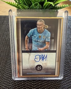 Topps Museum UEFA 2024/25 Erling Haaland Auto FA-EH /10 Manchester City for sale on Ebay