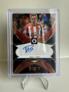 2024-25 Panini Mikkel Damsgaard Auto Black 1/1 One of One Brentford for sale on Ebay