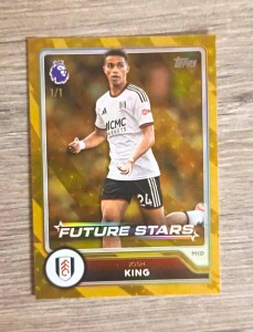 Topps 2026-27 Premier League Josh King Fulham #152 Future Star  FoilFractor 1/1 for sale on Ebay