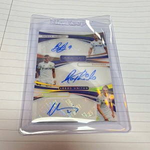 Panini Immaculate 2021 PL Leeds Triple Auto Bamford Raphinha Ayling 21/25 for sale on Ebay