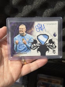 Topps Premier League Royalty Erling Haaland Auto Relic /10 Manchester City RARE for sale on Ebay