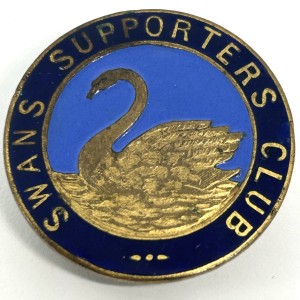 Swansea Town City Swans Supporters Club Rare Enamel Badge WM Lewis Vintage for sale on Ebay