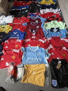 Football Shirt Job Lot x36 - Man Utd, Man City, England,  Villa, Brazil - Bundle for sale on Ebay