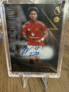 JJ GABRIEL rookie  Auto /50 Black edge Topps Flagship Manchester United for sale on Ebay