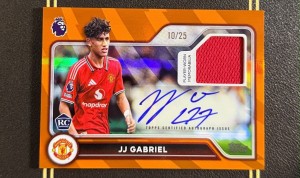 2026/27 Topps Flagship PL Manchester United JJ Gabriel AR-JJ Auto Relic /25 RC for sale on Ebay