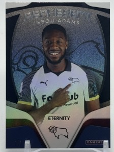 2025-26 Panini Eternity EFL Ebou Adams Represent Black 1/1 Derby County for sale on Ebay