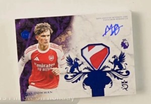 Topps Premier League Max Dowman Arsenal Autograph Memorabilia Trading Card for sale on Ebay