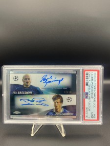 2023-24 Topps Chrome UCC Rangers LAUDRUP GASCOIGNE Dual Auto Black Refractor /10 for sale on Ebay