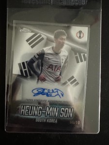 2024-25 TOPPS CHROME GLOBAL ATTRACTION HEUNG-MIN SON AUTO TOTTENHAM HOTSPUR /10 for sale on Ebay
