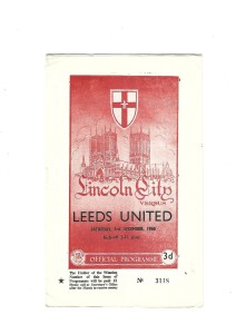LINCOLN CITY FC VS LEEDS UNITED FC  DECEMBER 1960 for sale on Ebay