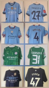 Manchester City Collection 72 Man City Jerseys Big Bundle for sale on Ebay