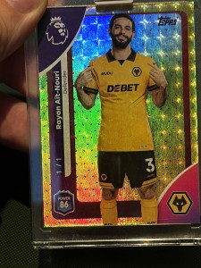 Topps Premier League 2025-26 Rayan Aït-Nouri Wolves #295 1/1 one of one  for sale on Ebay