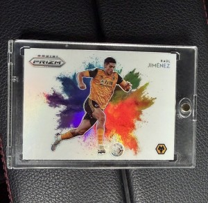 Raul Jimenez Colour Blast 2020-21 Wolves Mexico Panini Prizm Premier League for sale on Ebay