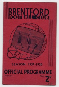 1937/38 Division 1 - BRENTFORD v. MIDDLESBROUGH for sale on Ebay