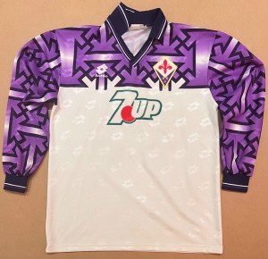 Fiorentina '92 ORIG No.14 MATCH WORN Shirt Ugo Ehiogu Aston Villa Batistuta RARE for sale on Ebay