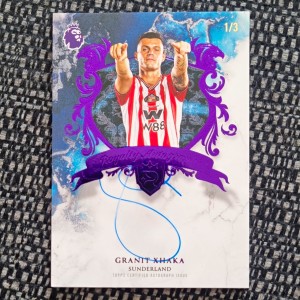 Topps Royalty Premier League 2026 Granit Xhaka RA-GX On Card Auto /3 Sunderland for sale on Ebay