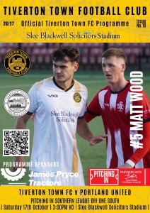 Tiverton Town v Portland United Saturday 17th October 2026 for sale on Ebay