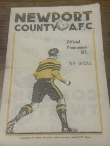 46/47 Newport County V Nottingham Forest League  Football Programme for sale on Ebay