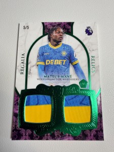 Topps Premier League Royalty | Mateus Mane 5/5 Rookie Patch Wolves Game Worn. for sale on Ebay