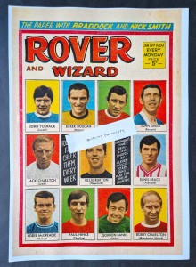 Rover And Wizard Comic Front Page 1969 Leeds Manchester United Rangers Chelsea for sale on Ebay