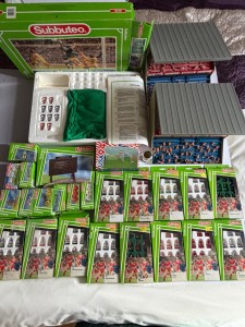 Subbuteo job lot to include 2 stands, 13 teams and accessories from 80/90's for sale on Ebay