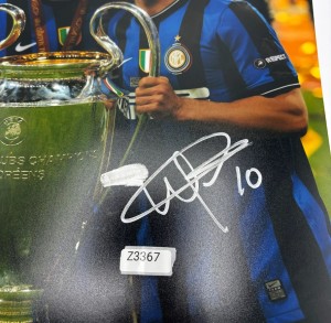 Wesley Sneijder Signed Inter Photo Warehouse Seconds (eBay Live 22/10) for sale on Ebay