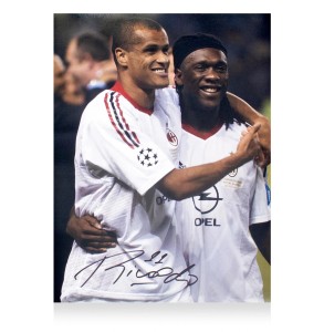 Rivaldo Signed AC Milan 2003 UCL Photo Warehouse Seconds (eBay Live 22/10) for sale on Ebay