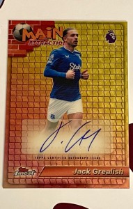 Topps Finest 2026 Jack Grealish Everton MA-JG Superfractor Auto 1/1 No Reserve  for sale on Ebay