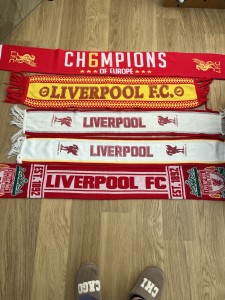 5 Liverpool Scarves for sale on Ebay