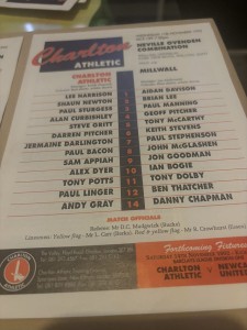 Charlton Athletic(Res)v Millwall(Res)Combination Programme Season 1992-1993 for sale on Ebay