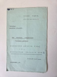Plymouth Argyle Reserves  v Tottenham Hotspur res  Dec 9th 1961 ( Jimmy Greaves) for sale on Ebay