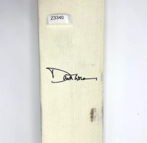 David Gower Signed Slazenger Cricket Bat Warehouse Seconds (eBay Live 22/10) for sale on Ebay