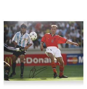 Dennis Bergkamp Signed Netherlands Photo: FIFA World Cup Goal vs Argentina for sale on Ebay