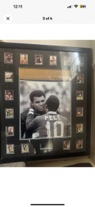 Pele Signed Framed Picture with Muhammad Ali 43cm x 56cm Sporting Moments COA for sale on Ebay