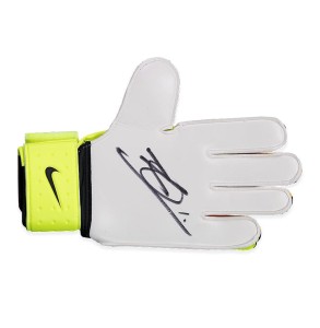 Jack Butland Signed Lime and Orange Nike Goalkeeper Glove with COA for sale on Ebay