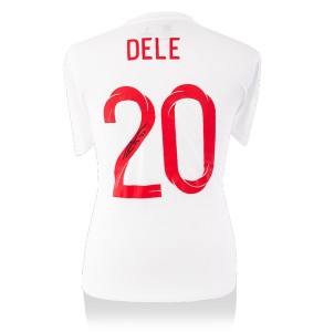 Dele Alli Back Signed England 2018-19 Style T-Shirt with COA for sale on Ebay