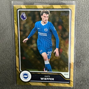 Topps Mats Wieffer Brighton Premier League foilfractor #84 Parallel 1/1 for sale on Ebay
